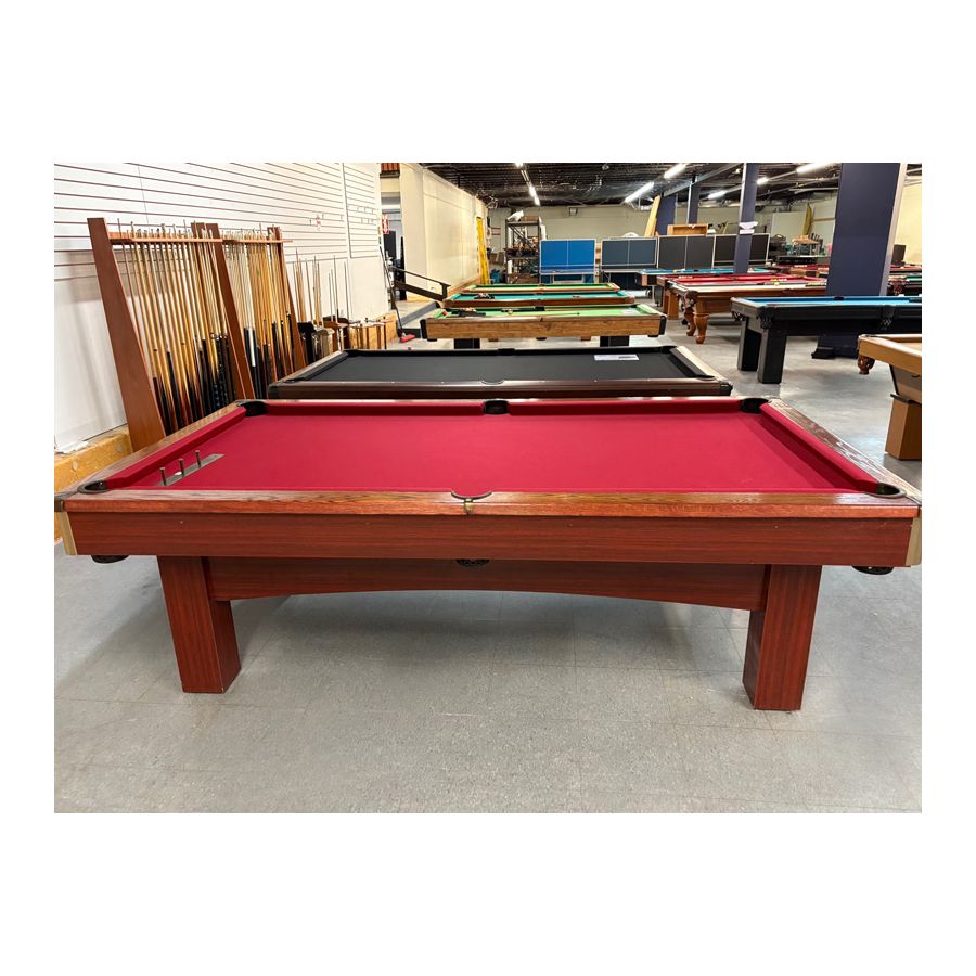 Table de billard 8 pieds usagée Palason Pioneer avec fini Noyer et