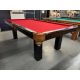 Table de billard fini Noyer démonstrateur de plancher Majestic Pinnacle 8 pieds Code : TABLE439MAJ8P  
Fabriqué en bois massif Nord Américain et Européen avec ardoise naturelle 3/4 pouces, poches en cuir véritable et tapis rouge. 
Inclut une garantie de